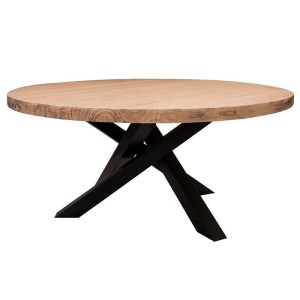 Olivier runder hölzerner Metallcouchtisch modern
