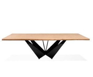 Eichen-Loft-Tisch Pablo modernes Metallholz