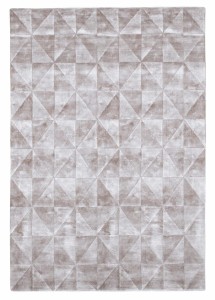Teppich TRIANGO SILVER grau silber dick gewebt 160x230 200x300
