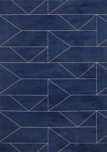 Teppich MARLIN INDIGO modern für Wohnzimmer der Firma Fargotex