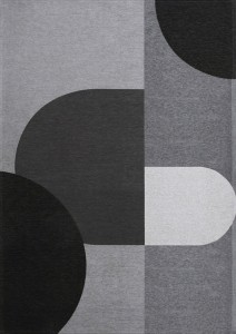 Teppich RENE GREY grau schwarz modern leicht zu reinigen