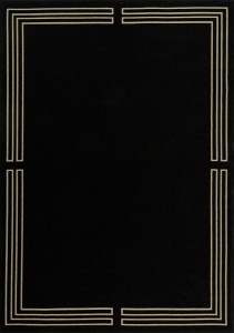 Teppich ROYAL BLACK schwarz leicht reinigend für Schlafzimmer
