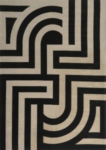 Teppich TIFFANY BLACK für Wohnzimmer-Schlafzimmer leicht zu reinigen