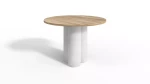 Como runder Tisch modernes Loft-Massivholz-Metall