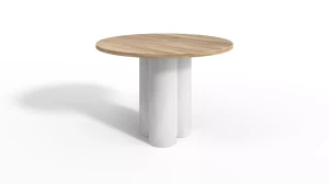 Como runder Tisch modernes Loft-Massivholz-Metall