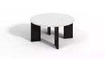 Runde Palme Couchtisch-Naturstein-exklusiver Marmor-Konglomerat-Quarz-Couchtisch