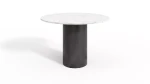 Runde Tischplatte ASTI-Stein-Marmor-Quarz-moderne Metallbeine-Art-Glamour