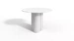 Runder Tisch COMO-Metallkonstruktions-Marmor Countertop-Quarz-Konglomerat mit moderner Glamour-Art