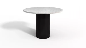 Runder Tisch ASTI Mikrozement Countertop architektonischer Betonboden minimalistisch