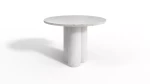 COMO Metallrunder Tisch mit architektonischem Beton-Morcement Countertop für Esszimmer-Wohnzimmer