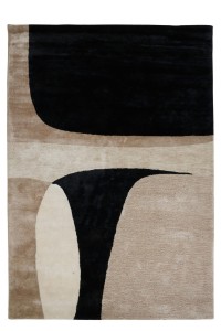 Teppich JAZZ beige-schwarz Teppich Dekor