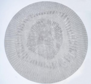 Teppich RADIUS Grey grau handmade rund