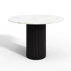 Runder Tisch Oreo Marmor Countertop Metall Design Glamour Loft modern