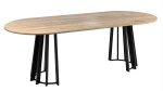 Festes Holz-ovale Countertop-Tabelle Kava für modernes Wohnzimmer und Esszimmer