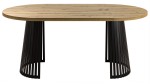 Amalfi-Tabelle mit ovalen geformten hölzernen Metallbeinen modern