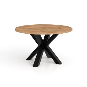 Runder Couchtisch für das Wohnzimmer Norway fi 58, 75, 90 cm in den Farben: Gold Craft Oak, Lancelot, Cashmere und weitere