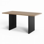 Amalfi-Tabelle mit ovalen geformten hölzernen Metallbeinen modern (1) (1)