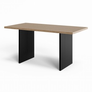 Amalfi-Tabelle mit ovalen geformten hölzernen Metallbeinen modern (1) (1)