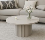 Runder Couchtisch für das Wohnzimmer Norway fi 58, 75, 90 cm in den Farben: Gold Craft Oak, Lancelot, Cashmere und weitere (1)