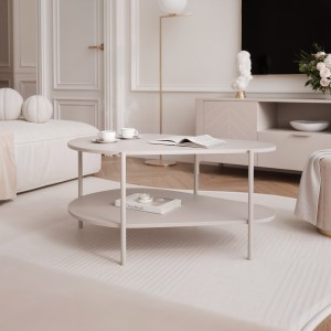 Quadratischer Couchtisch für das Wohnzimmer Norway 60x60, 80x80, 90x90cm in den Farben Golden Craft Oak, Hickory, Cashmere und weiteren (1)