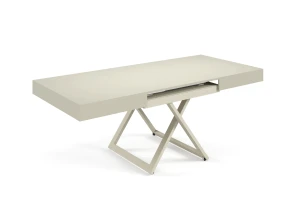 SUN 2-in-1 Couchtisch und Esstisch – ausziehbar 120x80–200 cm, höhenverstellbar 27–76 cm