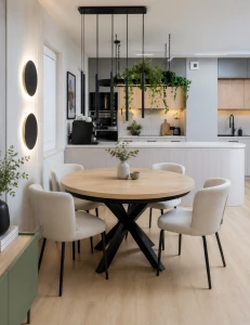 Runder Tisch Norway ausziehbar Loft modern