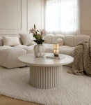Runder Couchtisch für das Wohnzimmer Norway fi 58, 75, 90 cm in den Farben: Gold Craft Oak, Lancelot, Cashmere und weitere (1)