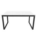 LIME-Tabelle für Maß MDF weißer Glanz-Matt-festes Metallgestell-Schwarzes