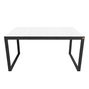 LIME-Tabelle für Maß MDF weißer Glanz-Matt-festes Metallgestell-Schwarzes